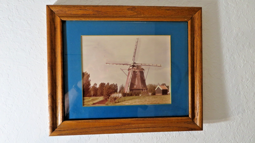 Fotografia mulino a vento vintage reale molto antica vera olandese Olanda Olanda - Foto 1 di 3