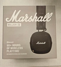 New Marshall - Major IV Bluetooth Headphone with wireless charging Black