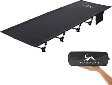 Image of Folding Camping Cot Lightweight Aluminium Poles Compact Portable Easy to Build
