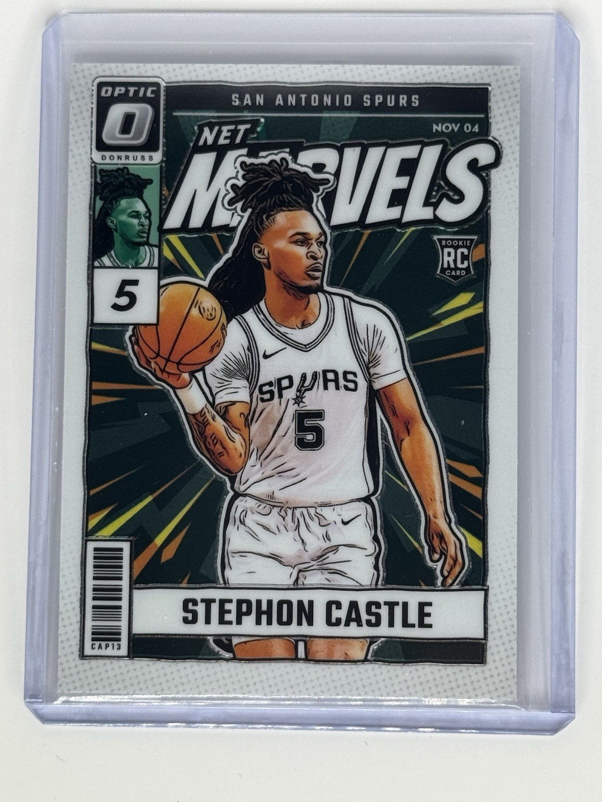 2024-25 Donruss Optic Stephon Castle White Net Marvels Rookie 🔥 RC Spurs
