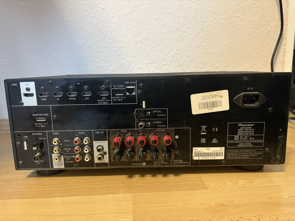 Pioneer VSX-529-K Receiver - Bild 4 von 4