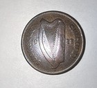 1928 1937 1941 3 Ireland Harp Half Penny Coins KM #s 2 & 10 Ship W/o Tracking — photo 1