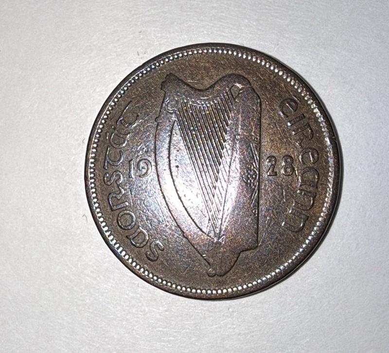 1928 1937 1941 3 Ireland Harp Half Penny Coins KM #s 2 & 10 Ship W/o Tracking