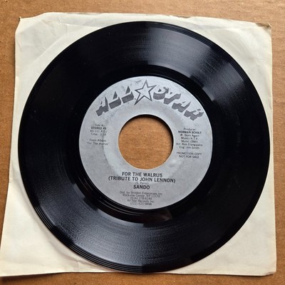 Sando - Beatles Related 45 - For The Walrus(Tribute To John Lennon)