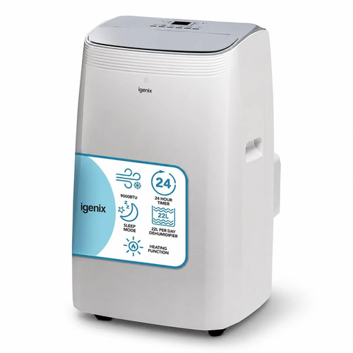 Portable Air Conditioner 3-in-1 Cooling Fan Dehumidifier 9000 BTU *Damaged Box*