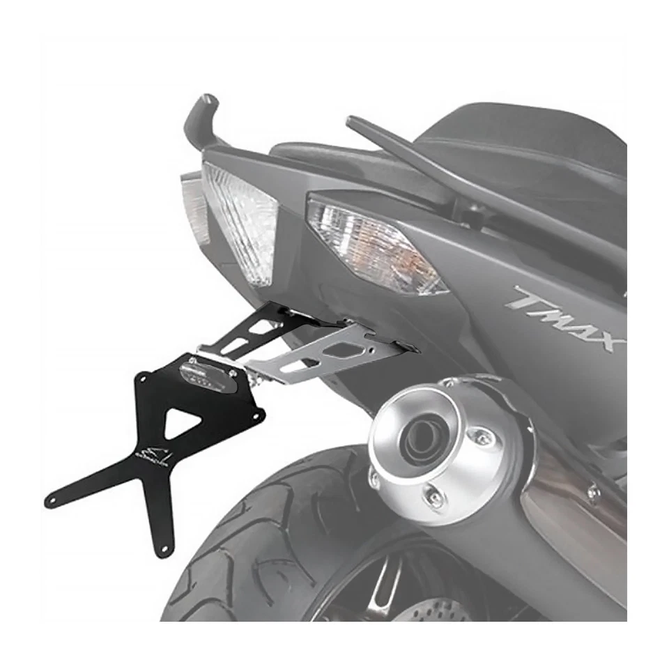 MF1367 Support De Plaque Sport Réglable Barracuda Pour Yamaha TMax 530 2012-2016 - Photo 1/4