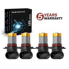 9005 9006 Led Headlight Kit Combo Bulbs High Low Beam Yellow 3000k 9005 9006 Led Headlight Kit Combo Bulbs High Low Beam Yellow 3000k