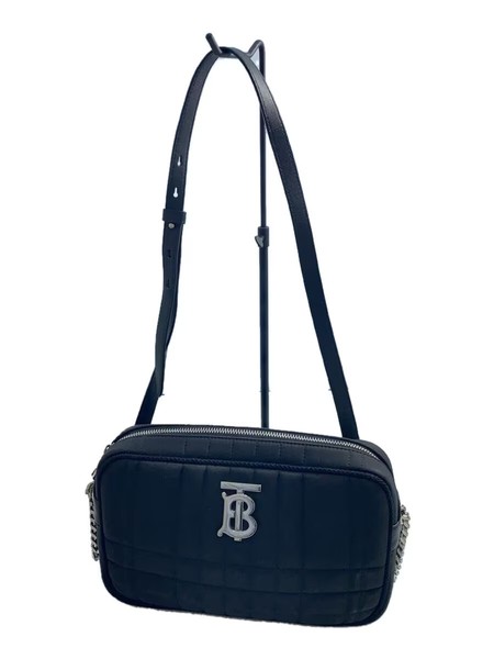 BURBERRY Mini Laura Camera Bag/Shoulder Bag/Nylon/BLK/Plain