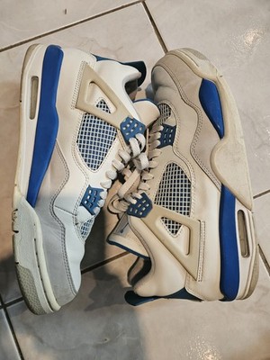 Air Jordan 4 Retro Off White/Military Blue  308497-141
