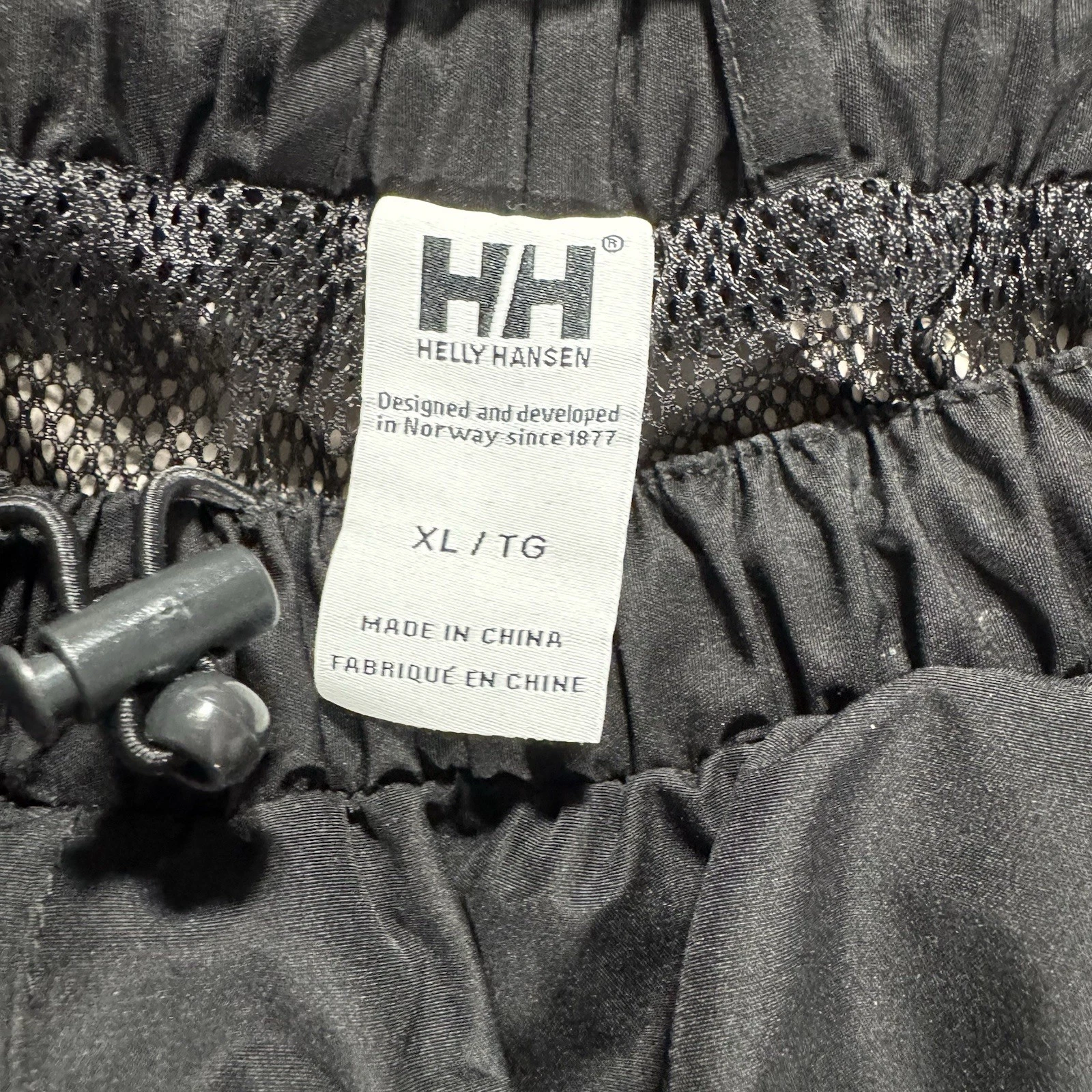 Helly Hansen Rain Pants Mens X-Large Packable Waterproof Black