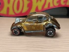Vintage Hot Wheels Redline Custom Volkswagen - Gold - White Int - US - 1968