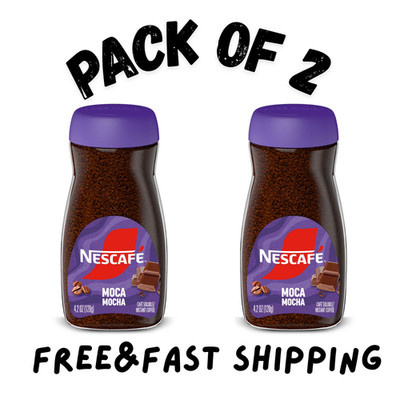 (2 PACK) NESCAFÉ Mocha Instant Flavored Coffee, 4.2 Oz