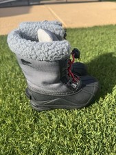 Sorel Children's Cumberland Boots in a grey and black colorway Size 10