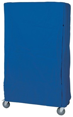 Quantum Storage Systems - Cc244874bnz - Wire Cart Cover 74in Blue Nylon Zipper