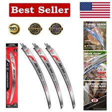 EZARC Japanese Teeth Reciprocating Saw Blade 15 Inch, Arc Edge Wood Pruning Saw