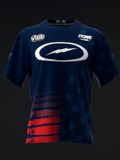 Custom Name Stars Stripes Bowling Jersey Short  Long Sleeve Shirts