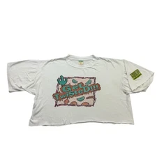 Vintage GET TWISTED Shirt Adult XL Sheilas Lime Tequila Cropped Distressed