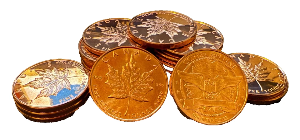 Canada Maple Leaf 1 oz Pure .999 Copper coin - Image 2 of 4