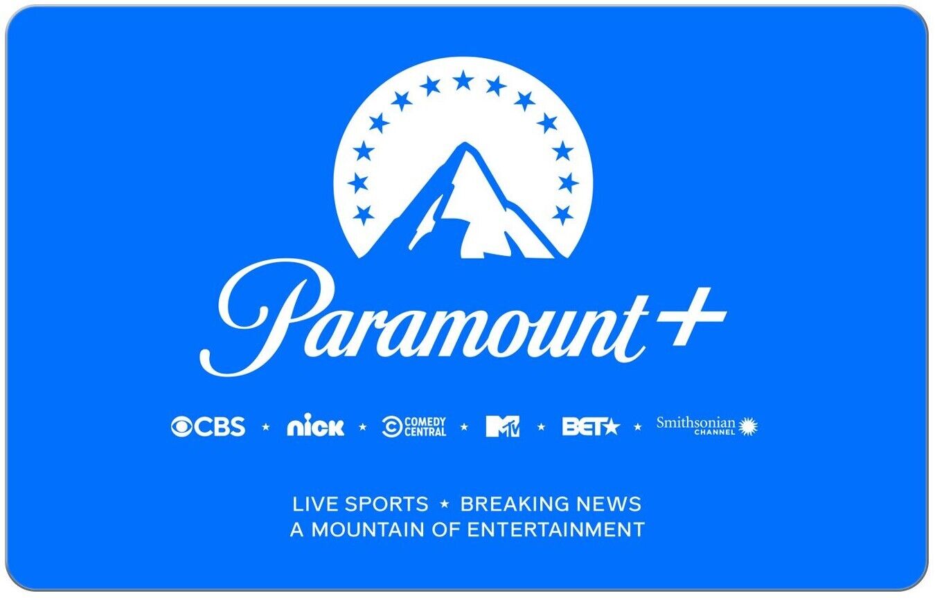 Save 25% Paramount Plus/ CBS All Access $100 LOADED Gift Cards ($25x4)