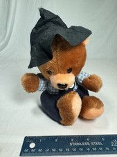 Vintage Tan Teddy Bear W/Outfit And Hat Fairview Plush 8  