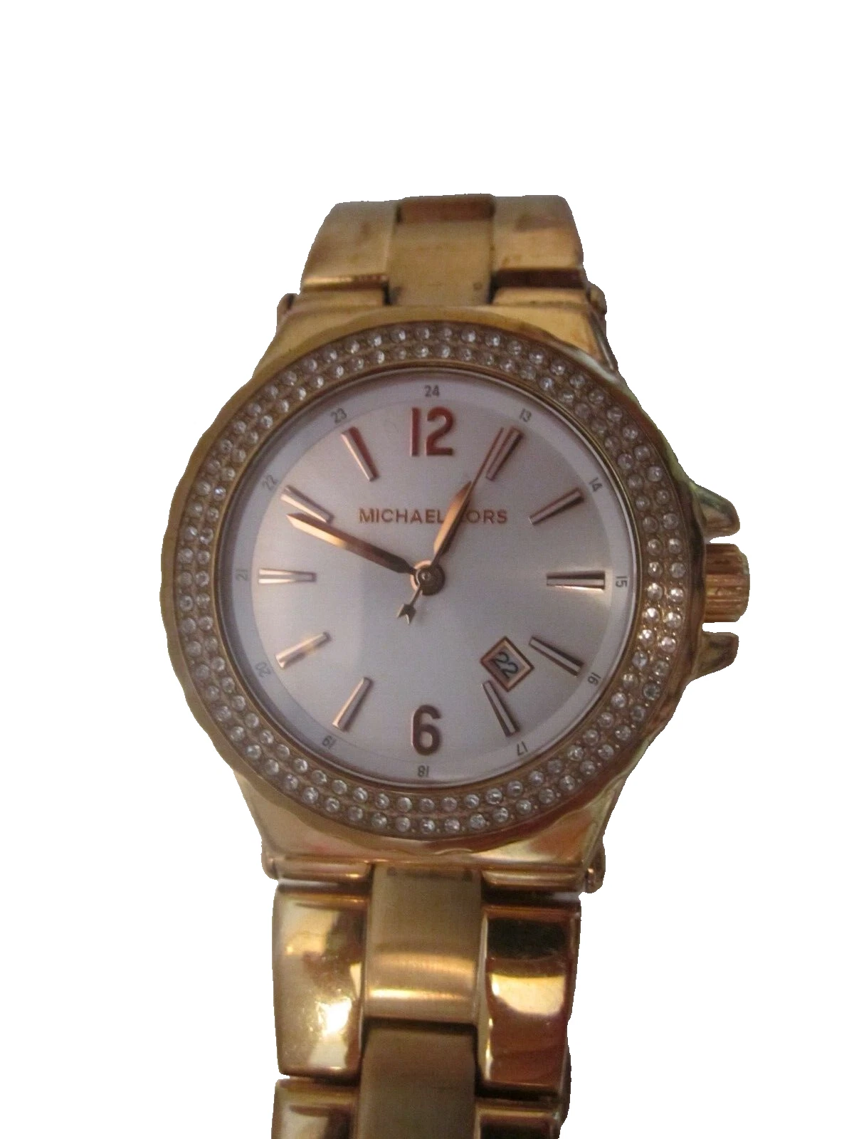 Michael Kors Glitz Orologio da Donna MK5921. Batteria nuova. Funziona. Tono oro