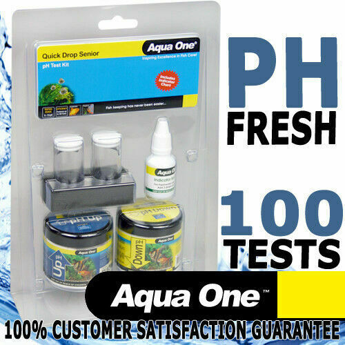 Aqua One Quick Drop Aquarium Fish Tank Water PH Test Kit 6 to 7.8 + Large Buffer - Picture 1 of 6