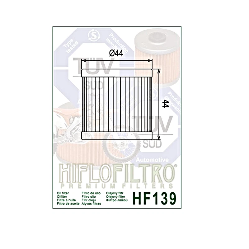 Suzuki DRZ400E Genuine HiFlo Oil Filter HF139 DRZ DR-Z 400 400E - Pack of 3 - Image 3 of 4