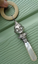 Kinderreim Baby Rassel Stg Silber hm 1914 W H Collins Peter Pan M&auml;rchen