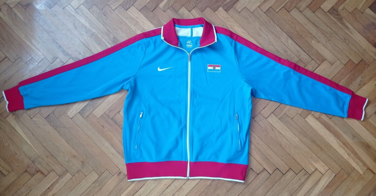 CROATIA National Team Jacket Track Suit Top blue Nike size XL | eBay