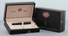 NEW! FOUNTAIN PEN AURORA OPTIMA GREEN NIB M COMPLETE BOX