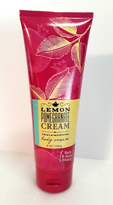 Bath Body Works Lemon & Pomegranate Triple Moisture Cream 8oz New Rare Retired