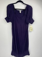 Sangria Women’s Purple Knit Dress Short Sleeve Size L