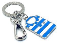 LACOSTE KEYRING KEY FOB Charm Enamel Vintage L24 Polo Shirt Slg 18 Blue