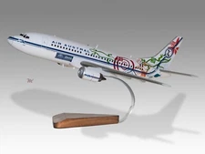 Boeing 737-300 Air Austral Desk Wood Airplane New Model Small Scale 1/100