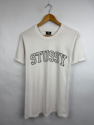 🇺🇸 Vintage Y2K Stussy Big Logo T-Shirt Rare Retro Hype size S