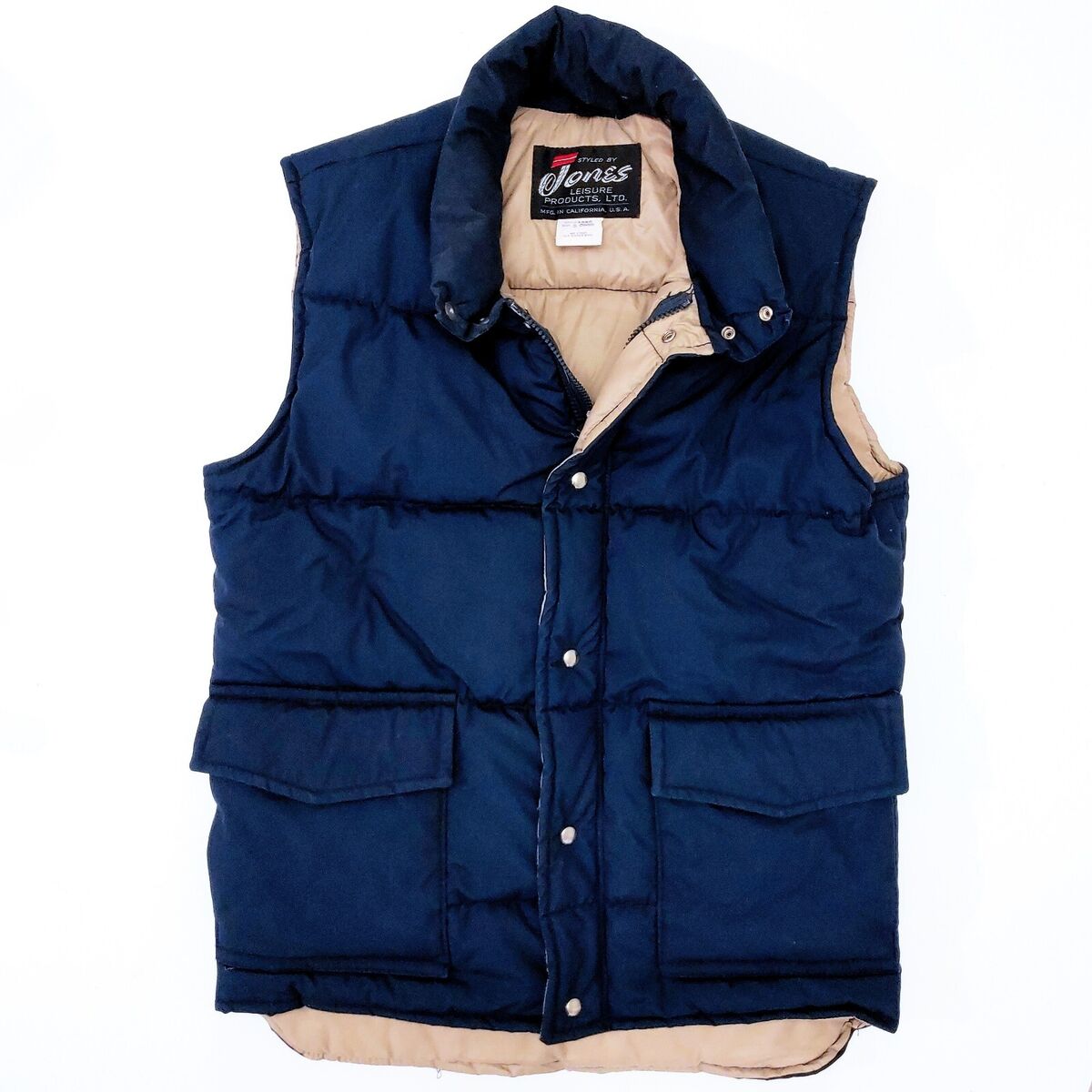 Vintage Styled By Jones Puffer Puffy Vest Mens Sz S (Fits M Vintage Styled By Jones Puffer Puffy Vest Mens Sz S (Fits M