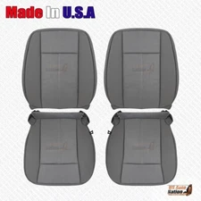 2007 to 2011 For Dodge Dakota Driver Passenger Replacement Cloth Seat Cover Gray