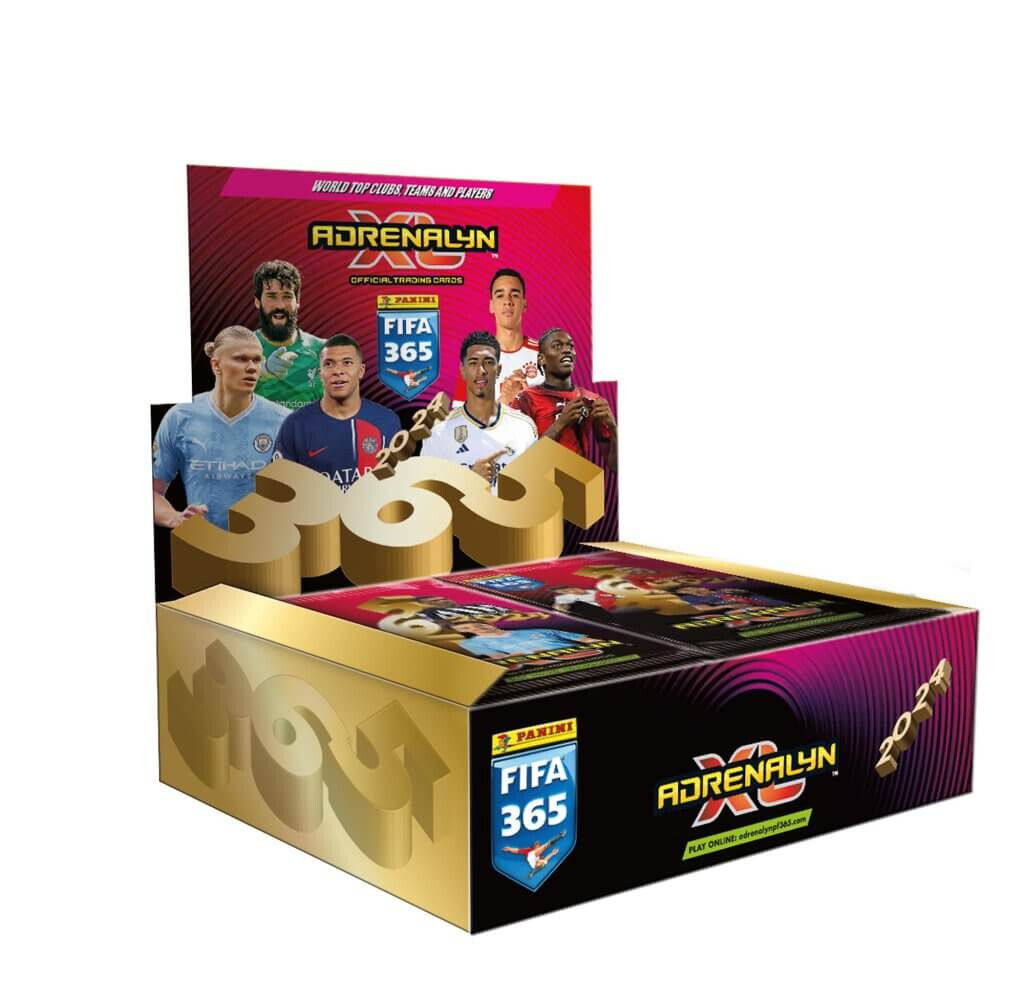 Cartes à Collectionner Panini FIFA 365 Adrenalyn XL 2026 - Boîte Métallique - 4 Paquets + Cartes Limitées - 10