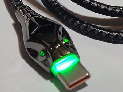 Heemax Snake Charging Cord USB-A To Type-c 120w 7a 3.3' Long 