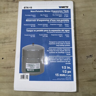 Watts ETX-15 Tank Non-Potable Water Expansion Tank