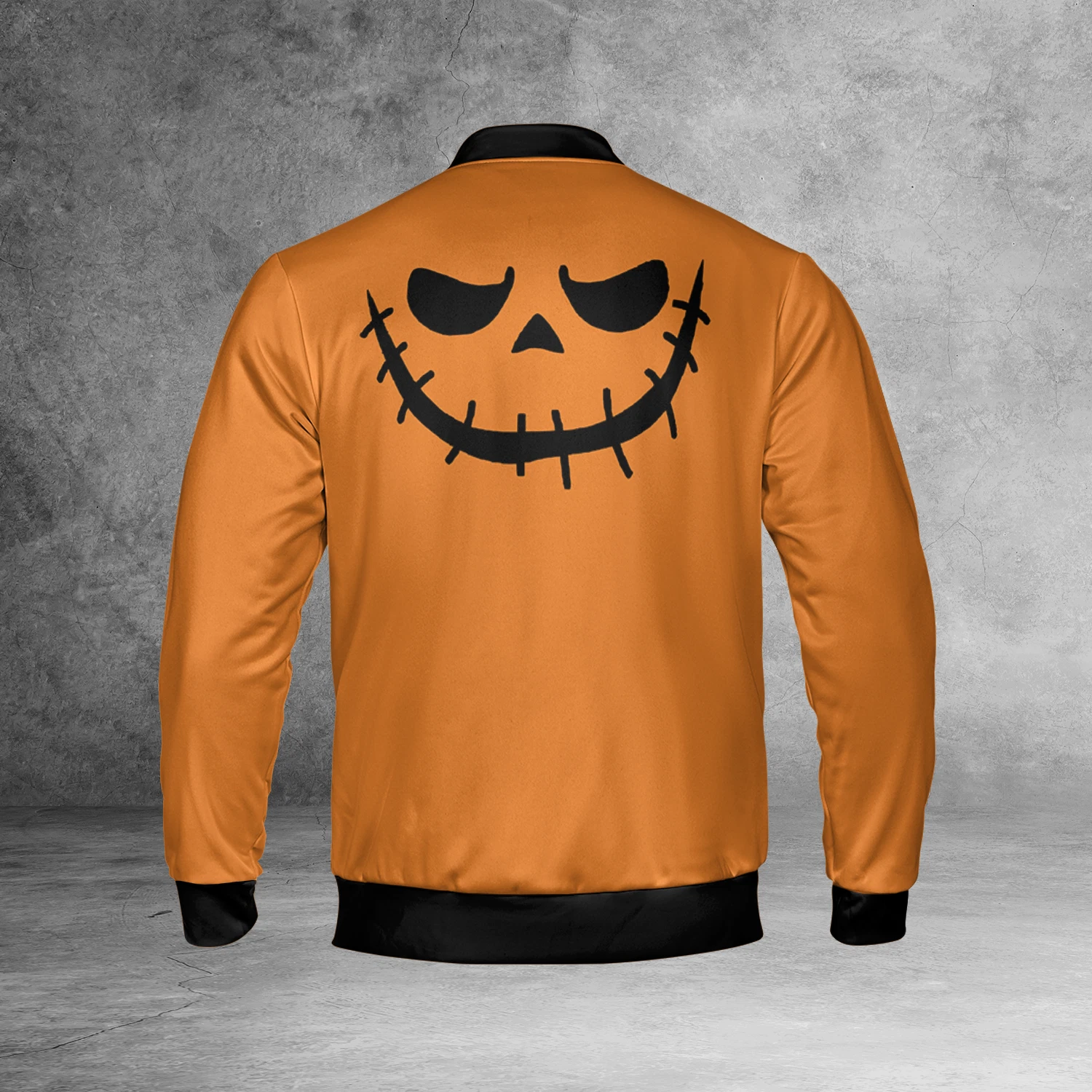 Bowling Ball Bowler Jack O Lantern Pumpkin Costume Jack Skellington Face Jacket