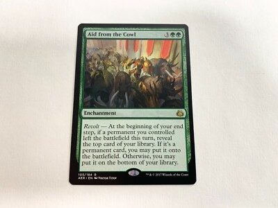 Aid from the Cowl (X1) Aether Revolt MTG (Lightly Played)