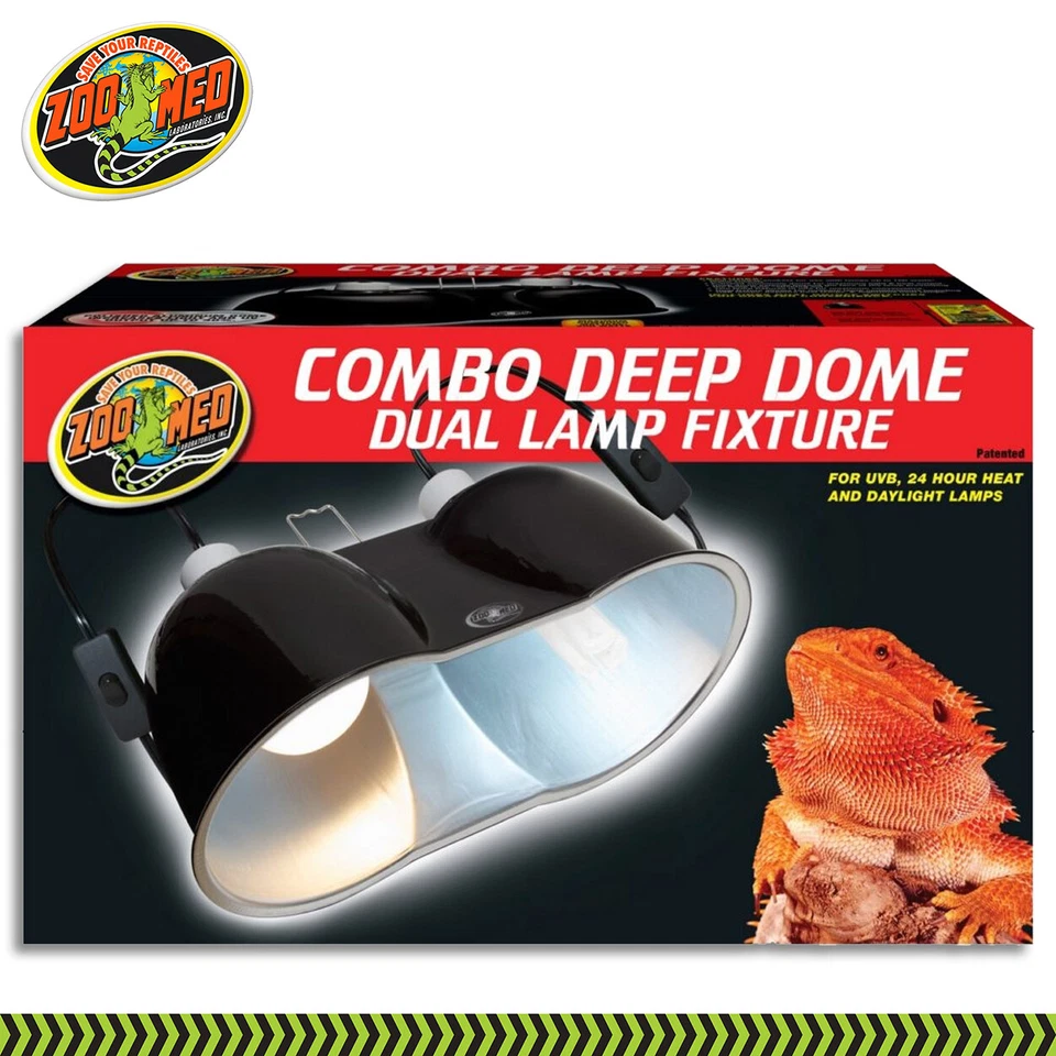 Zoo Med Combo Deep Dome Dual Lamp Fixture Terrariumlampenfassung