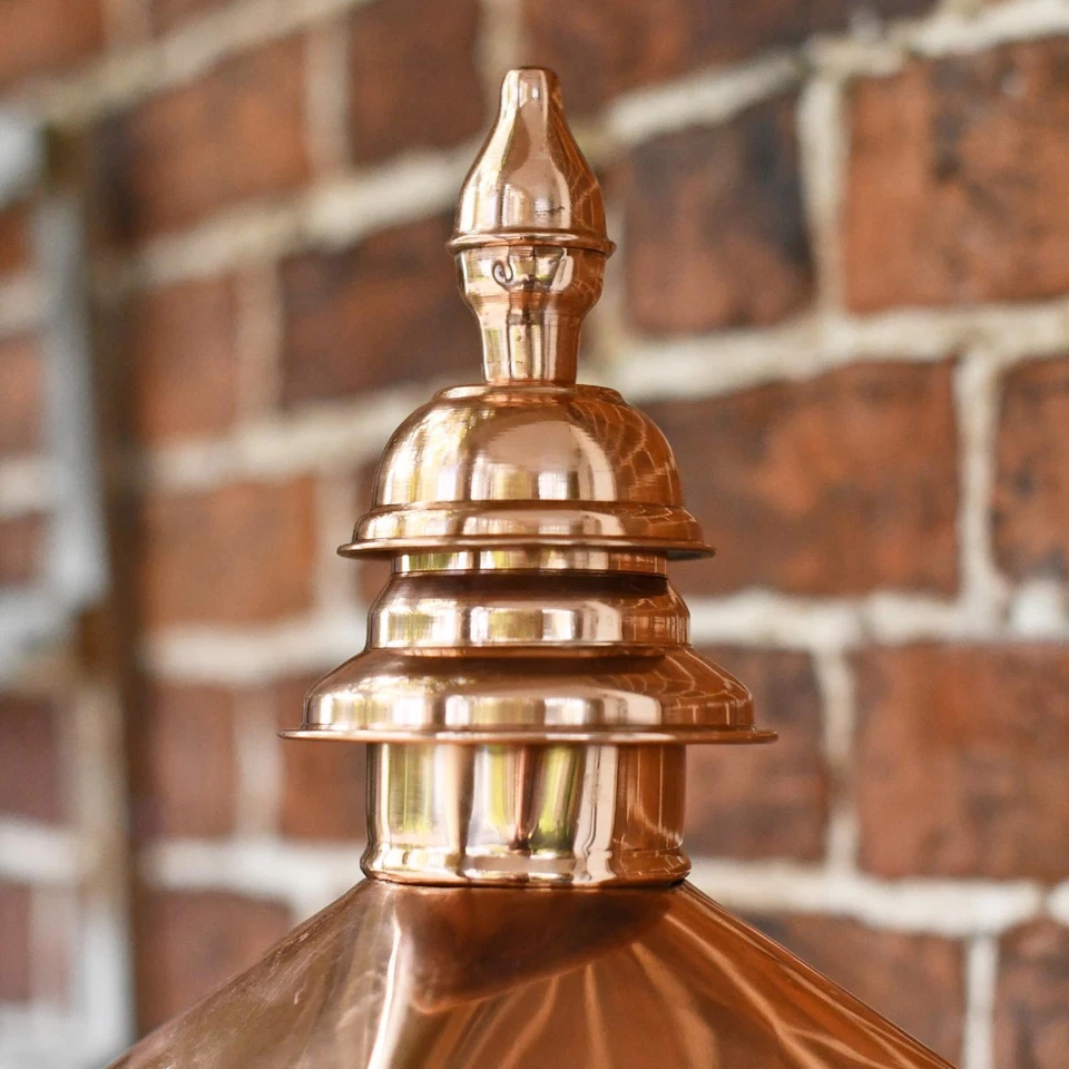 Deluxe Victorian Copper Harrogate Wall Lantern On Royale Bracket 77 x 37cm - Image 3 of 4