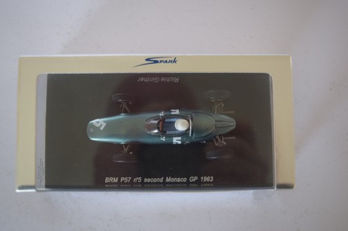 1:43 BRM P57 #5 - Richie Ginther - 2nd Monaco GP 1963 - Spark S1629 - MINT - Picture 12 of 16