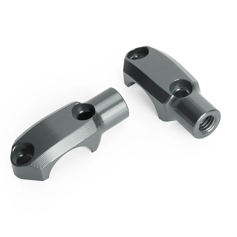 MASTER CYLINDER CLAMP W/10MM MIRROR MOUNT GRAY For BMW G310GS G310R 2017-2021 E6 - Image 4 of 4