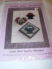 WALL BASKETS FABRIC QUILT SEWING CRAFTS PATTERN PROJECT WALL ART HOME DECOR