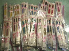 5 New VTG Zippers COATS CLARK USA Polyester 9" Unique Colors NOS Choose Colors