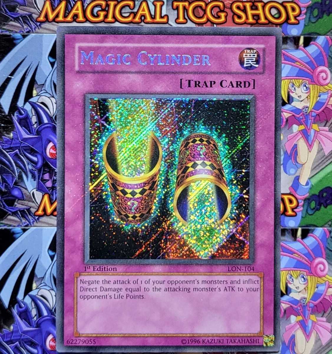 Secret Rare Card Yu-Gi-Oh! Magic Cylinder Secret Rare - LON-104 1st Edition Trap  Card Yugioh Structure Decks