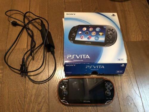 PS Vita crystal black Wi-Fi MOdel PCH-1000 ZA01 box 16gb from jAPAN